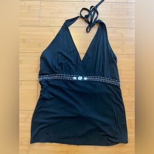 Black halter top